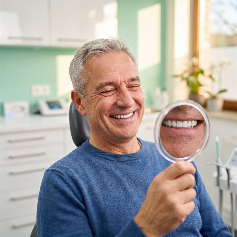 Patient delighted with their new smile